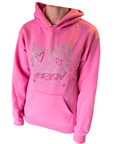 Hoodie Intense Crew rhinestones rose