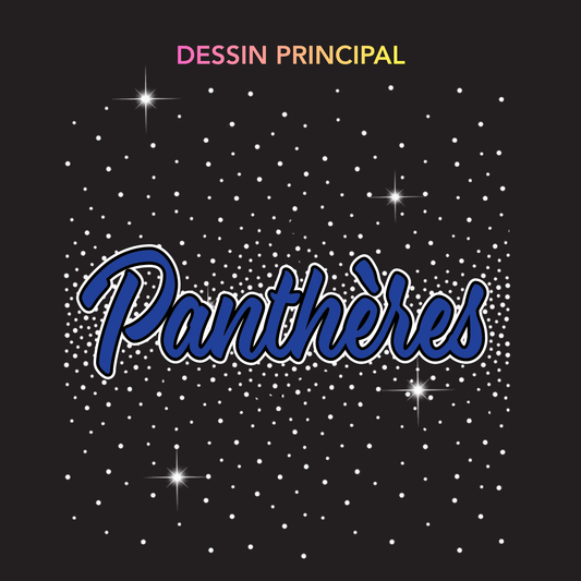 OBLIGATOIRE - Panthères - 1/4 de zip rhinestones (athlète)