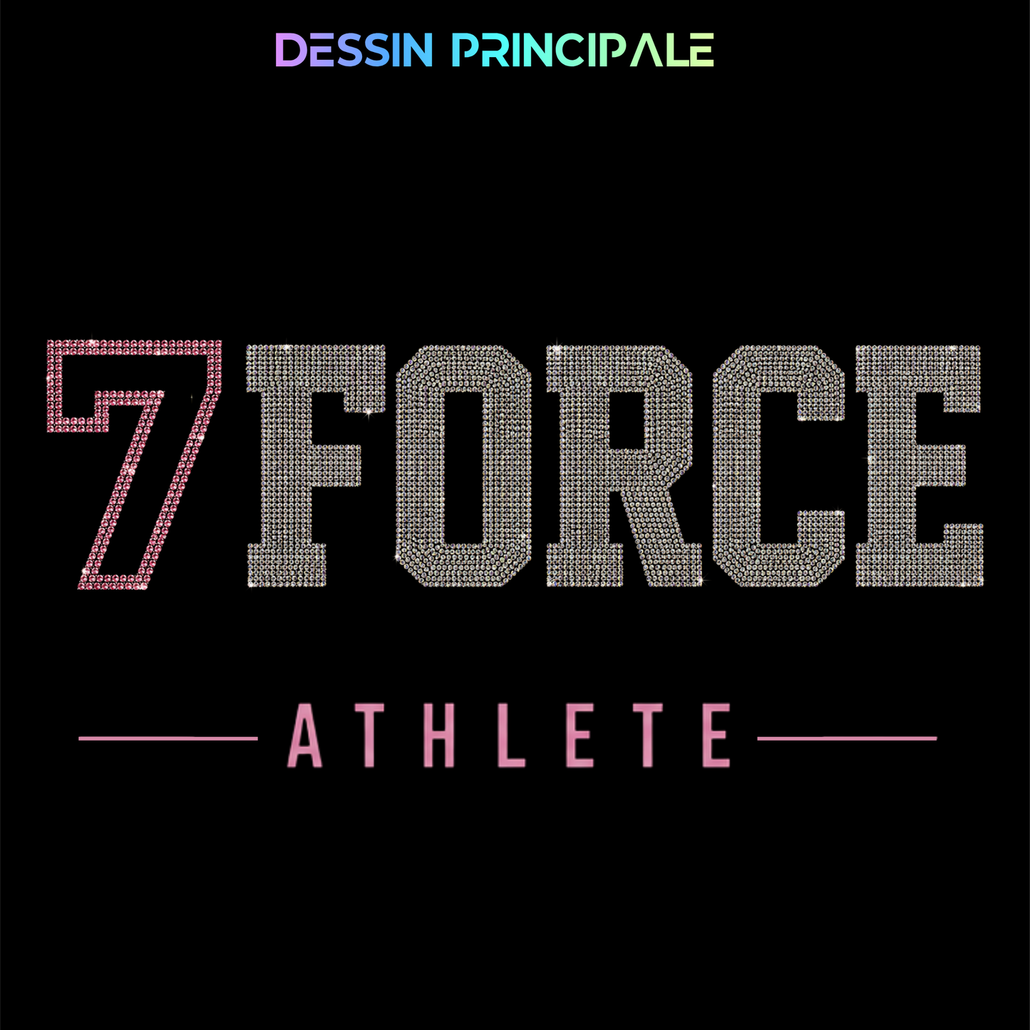 7Force - Design athlète rhinestone